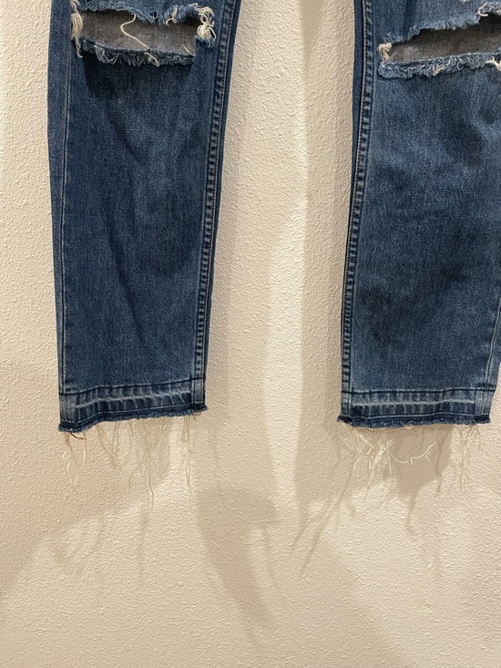 Reformation Straight-Leg Mid-Rise Jeans Celtic Wash Distressed Size 27 - Picture 6 of 11